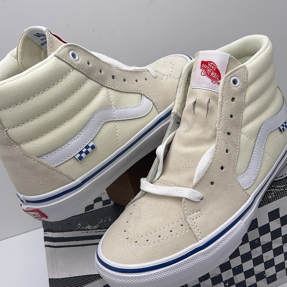 Vans Skate Sk8-Hi Sneakers in Off White - Picture 10 of 16
